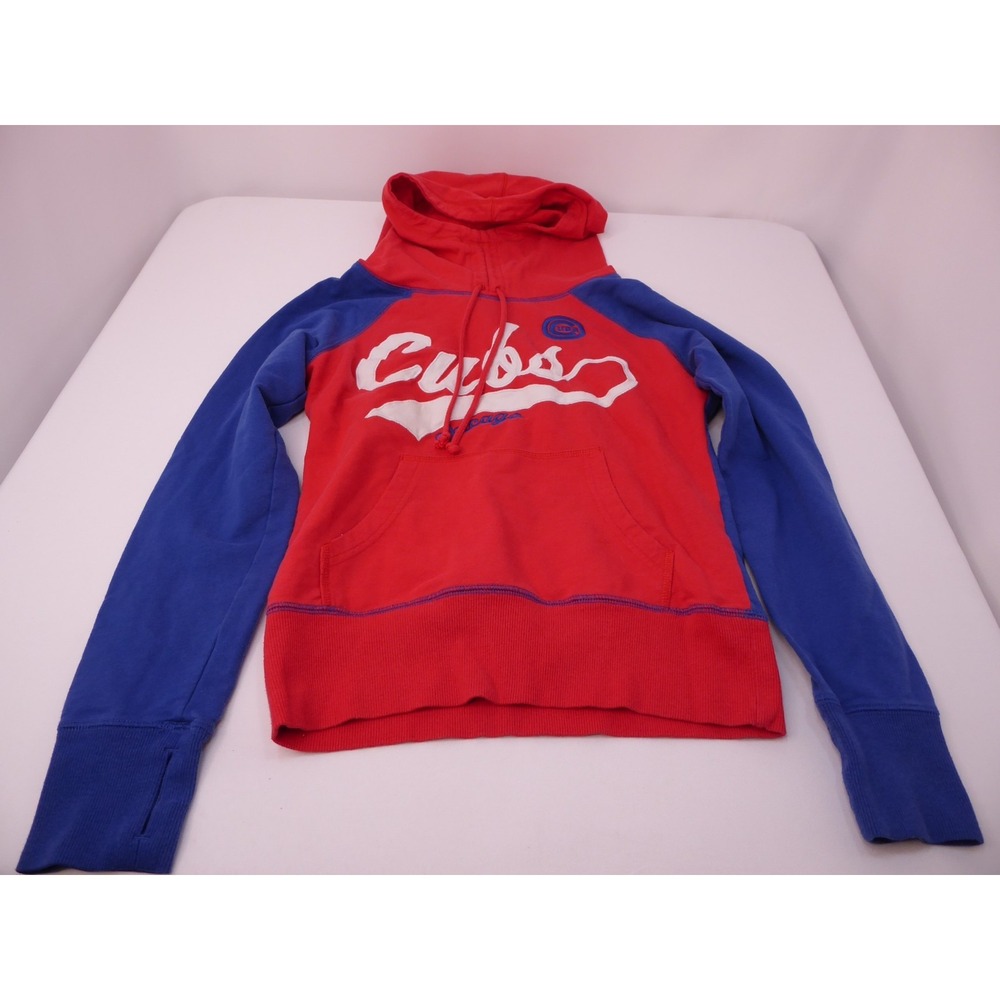 Carl Banks 4Her Athletic Fashion Chicago Cubs Small Hoodie Sweatshirt